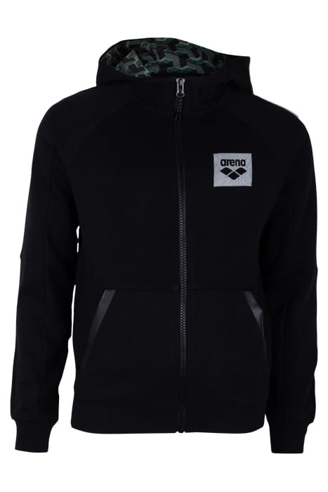 MAN HOODIE FULL ZIP BLACK 4