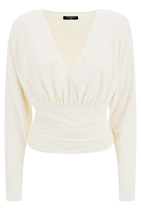 MARCIANO BY GUESS BILLIE KNIT TOP PALE BLOUSE PEARL 5