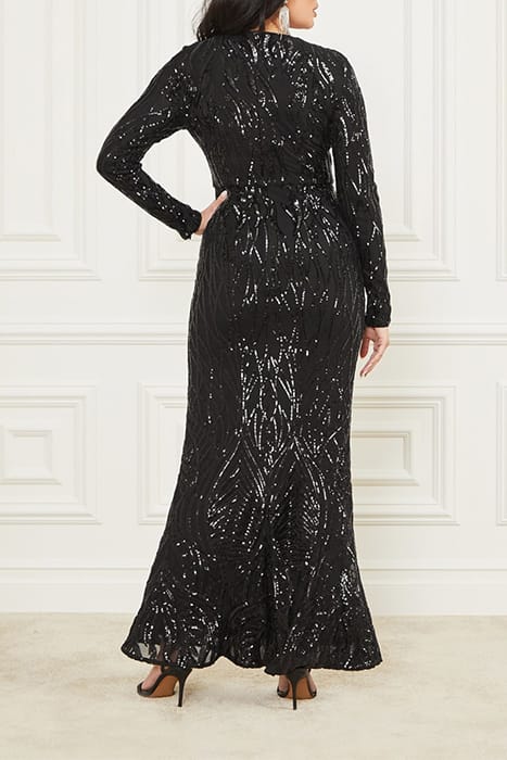 MARCIANO BY GUESS ROARING SEQUINS MAXI JET BLACK 2