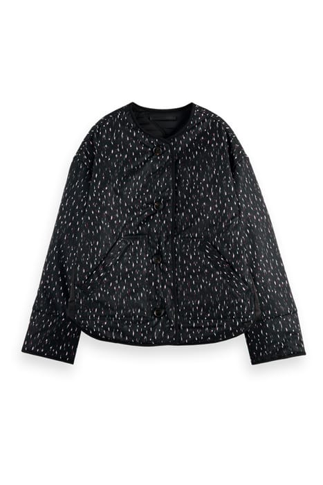 QUILTED REVERSIBLE COAT BLACK 3