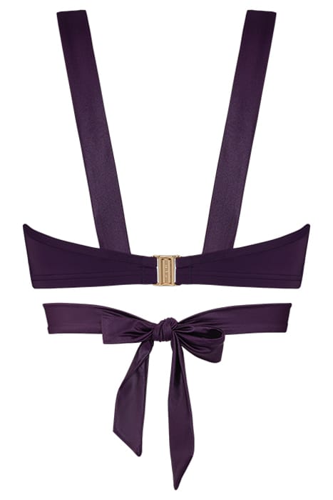 CACHE COEUR DEEP PURPLE PLUNGE BALCONY BIKINI TOP 4