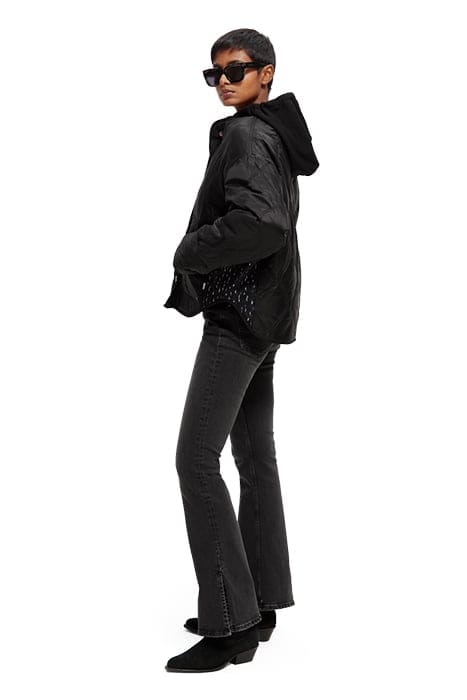 QUILTED REVERSIBLE COAT BLACK 8