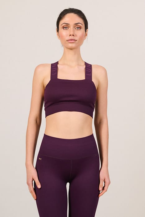 LUNA SCULPT LIGHT SUPPORT BANDEAU RIB BRA WINTER BLOOM 1