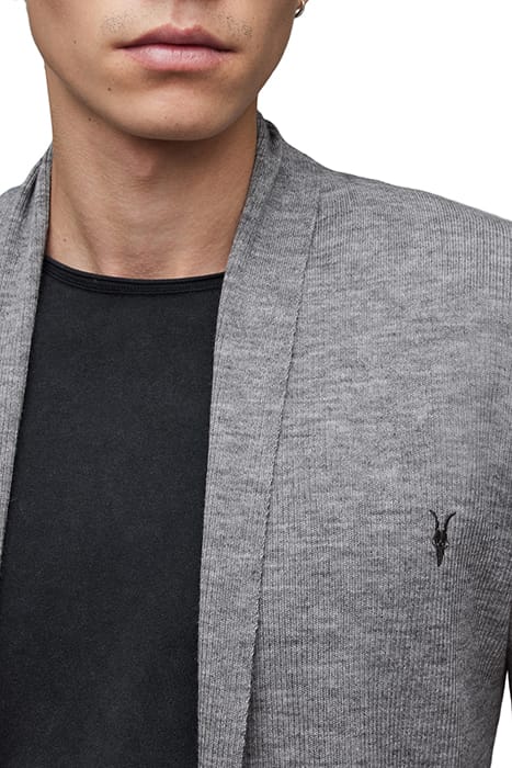 MODE MERINO OPEN CAR GREY MARL 8