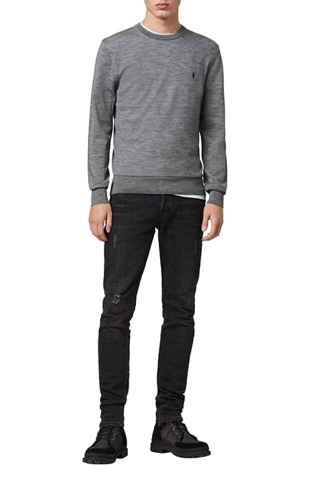 MODE MERINO CREW GREY MARL 2