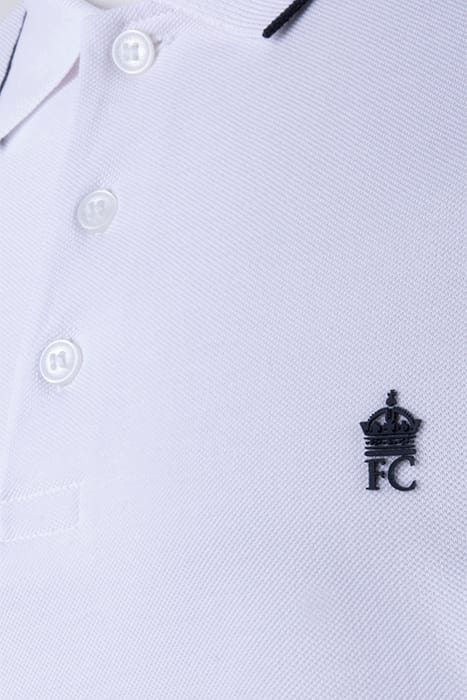 TIPPED PIQUE POLO WHITE / MARINE 3