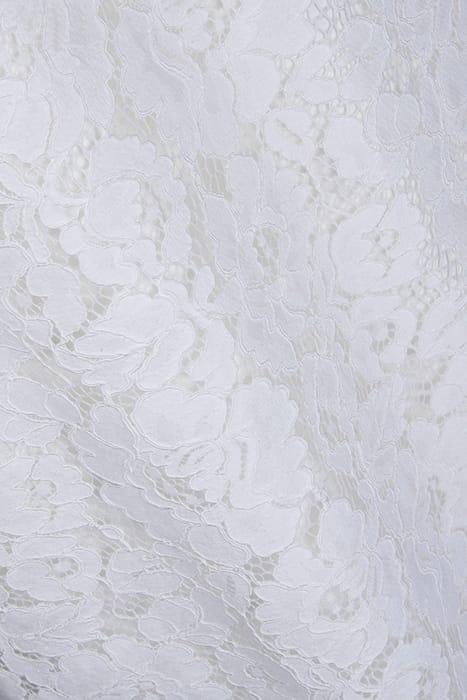 LACE SHIFT DRESS MIDI SNOW WHITE 3