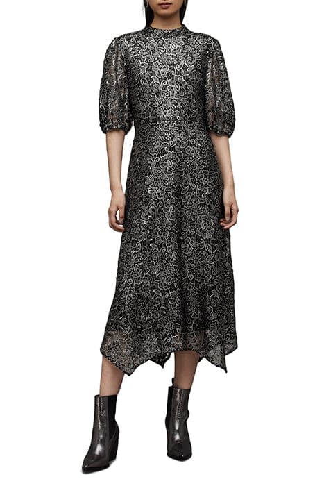 CAMILA BRODERIE DRES GUNMETAL GREY 1
