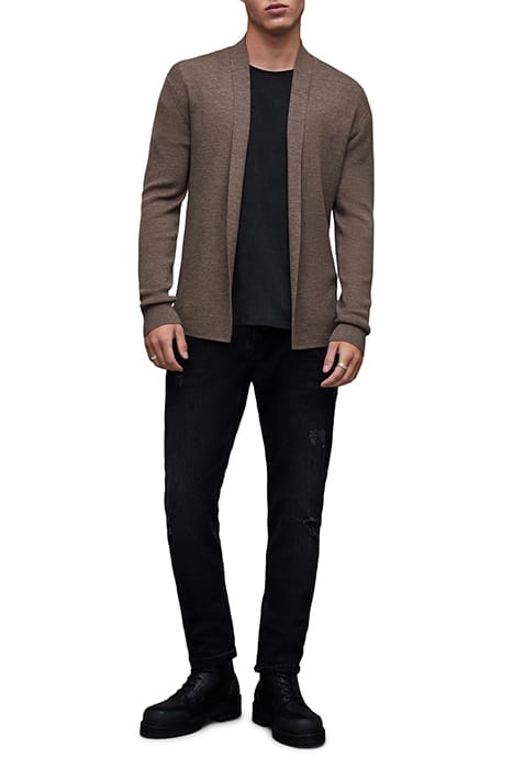 MODE MERINO OPEN CAR VOLE BROWN MARL 3