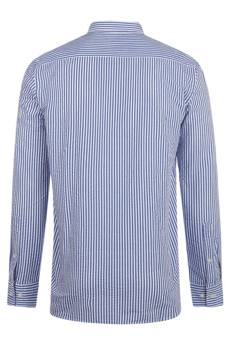 SEERSUCKER STRIPE SHIRT NAVY 2