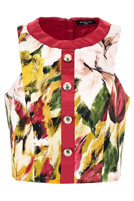 MARCIANO BY GUESS AUTUMN GARDEN BROCAD TOP PRINT 4