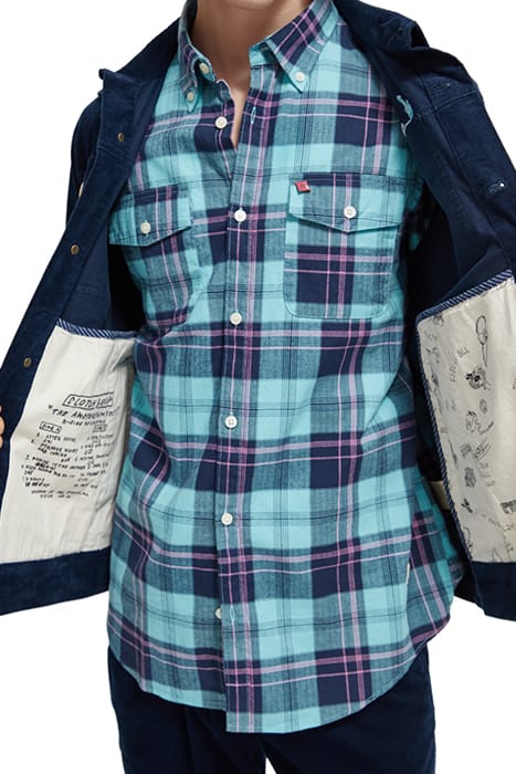 FINE CORDUROY TRUCKER JACKET STEEL 7