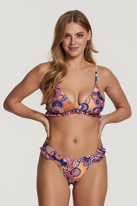 ROMY RUFFLE BIKINI SET WOODSTOCK WAVE MULTI COLOR 1