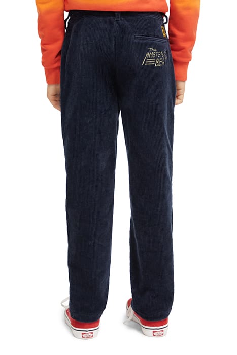 LOOSE TAPERED FIT CORDUROY PANTS IN ORGANIC COTTON NIGHT 2
