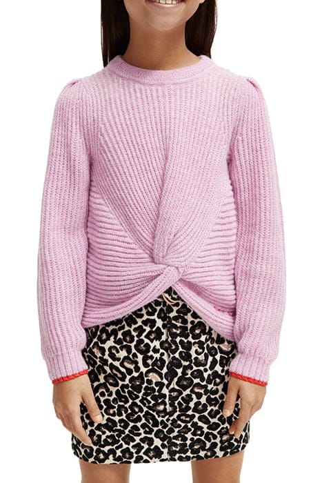 RELAXED-FIT KNOTTED PULLOVER DISCO MELANGE 1