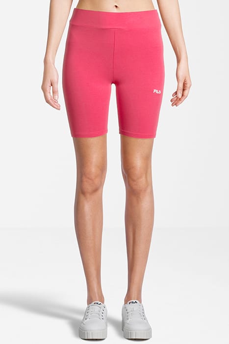 BUCKAUTAL HIGH WAIST SHORT LEGGINGS CARMINE 1