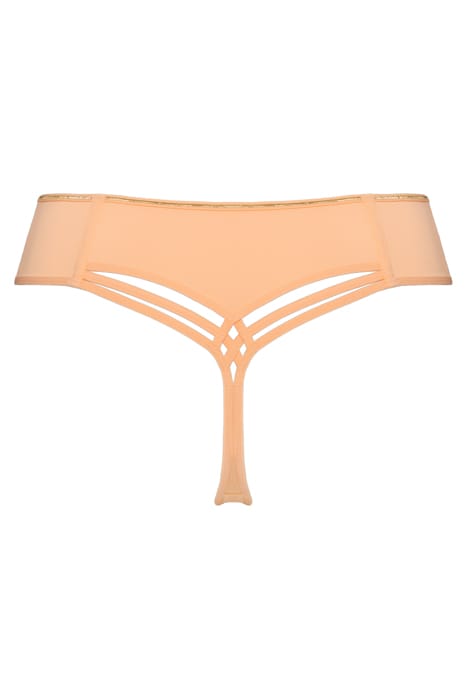 DAME DE PARIS APRICOT AND GOLD THONG 4