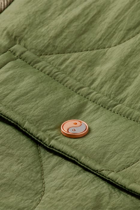 LIGHT-PADDED REVERSIBLE PRINTED JACKET MILITARY 9