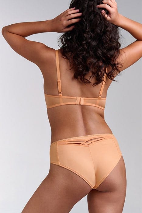 DAME DE PARIS APRICOT AND GOLD BRAZILIAN BRIEFS 2