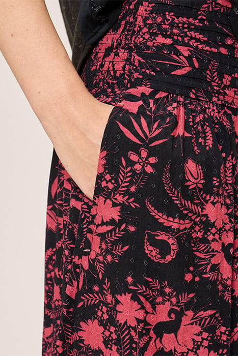 MAEVA MIDI SKIRT BLACK PRINTED 5