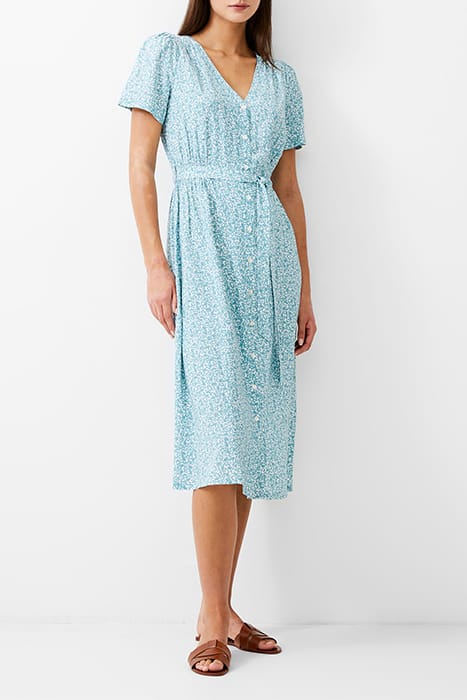 BREYA BUTTON MIDI DRESS STILL WATER 1