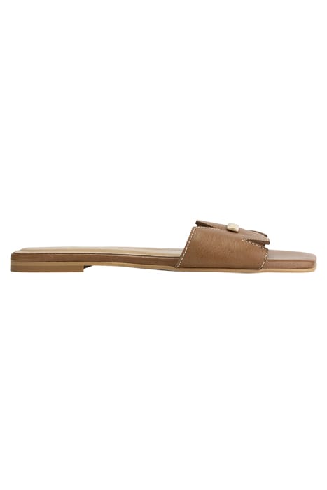 NIKKIE SLIDES COGNAC 1