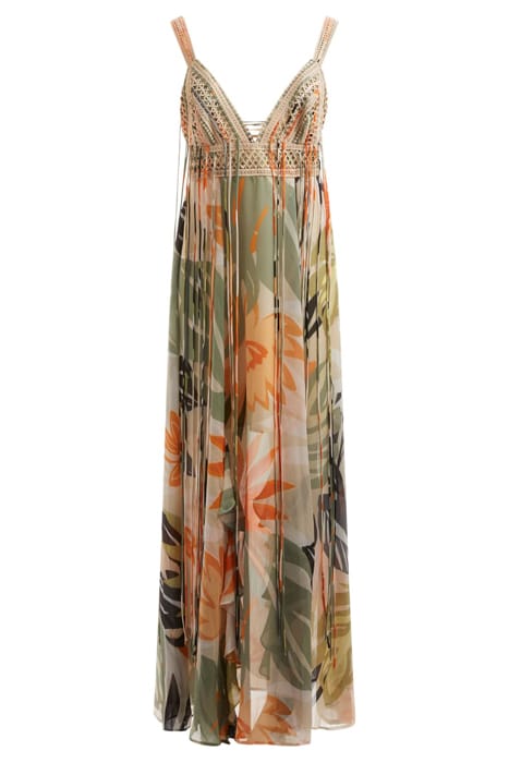 MARCIANO BY GUESS SL SERENA DRESS FOLIAGE FORM PRINT 3