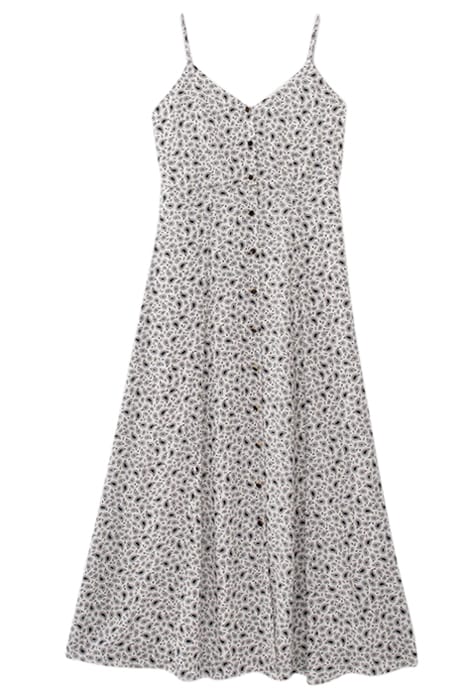 CASHMERE PRINT WHITE DRESS 1