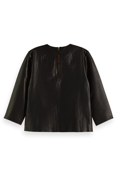 LEATHER TEE BLACK 6
