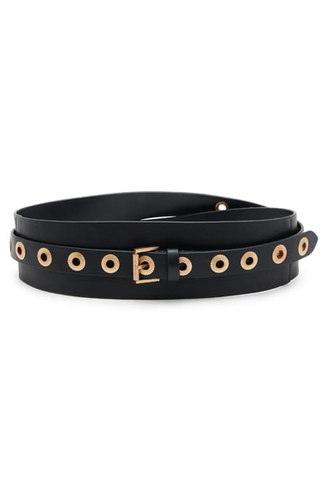 DELILAH ALCOR BELT BLACK/WARM BRASS 1