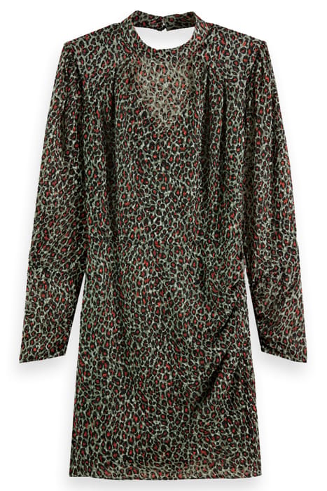 MOCK NECK MINI DRESS WITH OPEN BACK DETAIL CREATURES OF THE 5