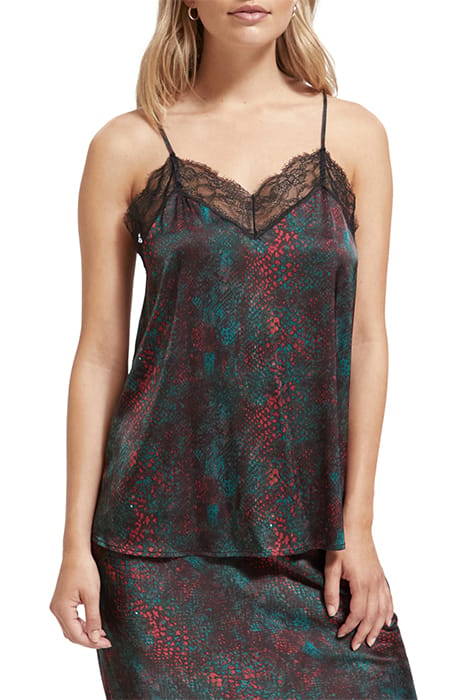 CAMISOLE WITH LACE TRIM SNAKE 1