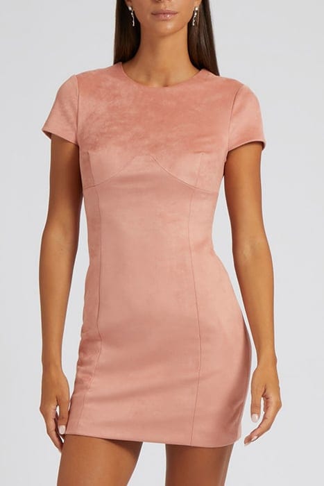 MARCIANO BY GUESS SS ALMA DRESS SATIN ROSE 1