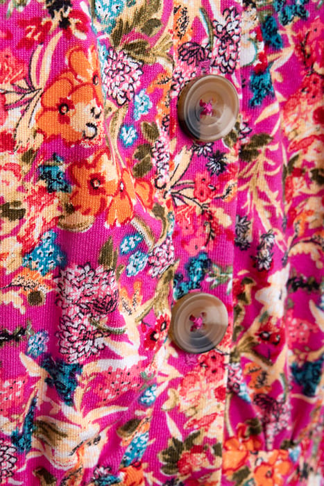 BLOSSOM TEE DRESS SHORT WILD ROSA 3