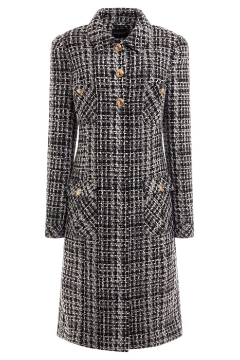 MARCIANO BY GUESS MEGAN COAT CHECK BLACK AND WHIT 9