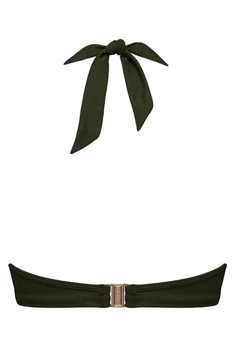 ROYAL NAVY SEAWEED GREEN PLUNGE BALCONY BIKINI TOP 5