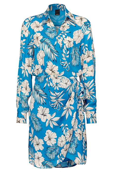 ABILITATO DRESS TURQUOISE/BUTTER/BLACK 1