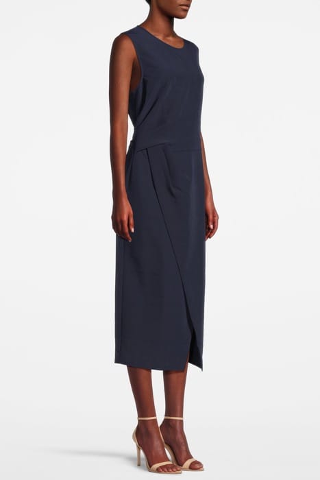 CASSIA STRUCTURED MIDI DRESS NAVY 4