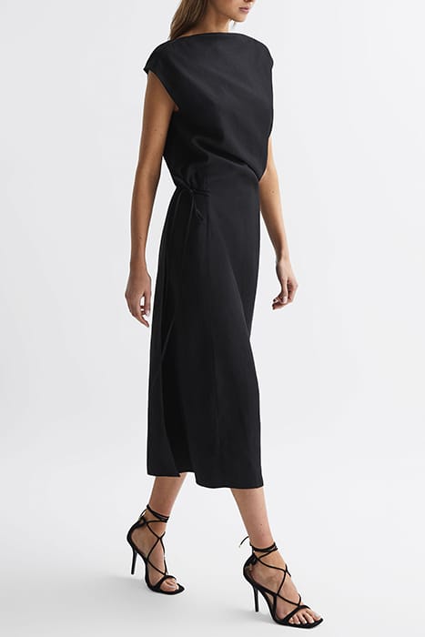 PALOMA EVENING MIDI DRESS BLACK 4