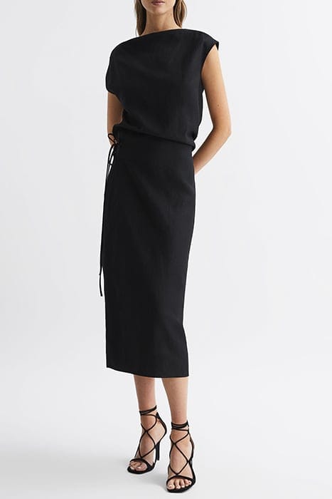 PALOMA EVENING MIDI DRESS BLACK 1