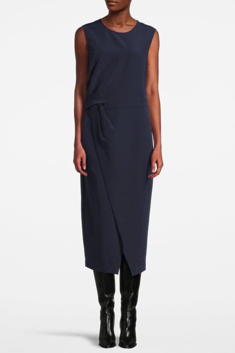 CASSIA STRUCTURED MIDI DRESS NAVY 1