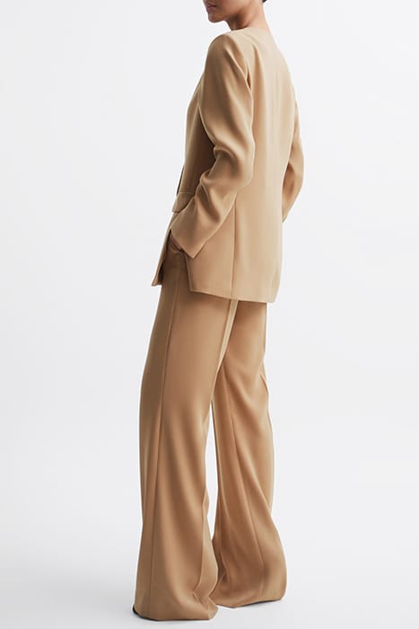 MARGEAUX COLLARLESS BLAZER — NEUTRAL 4