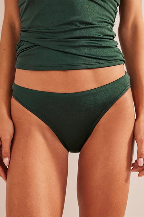 AREZZO TEXTURE BIKINI BOTTOMS MALACHITE SHIMMER 1