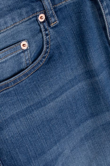 HIGH RISE SLIM STRAIGHT JEAN BLUE MID 3