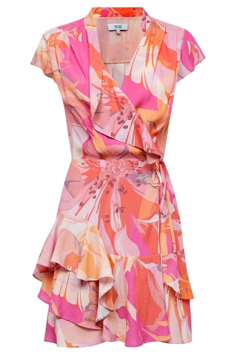 MARSEILLE PRINTED MINI DRESS — PINK/CORAL 4