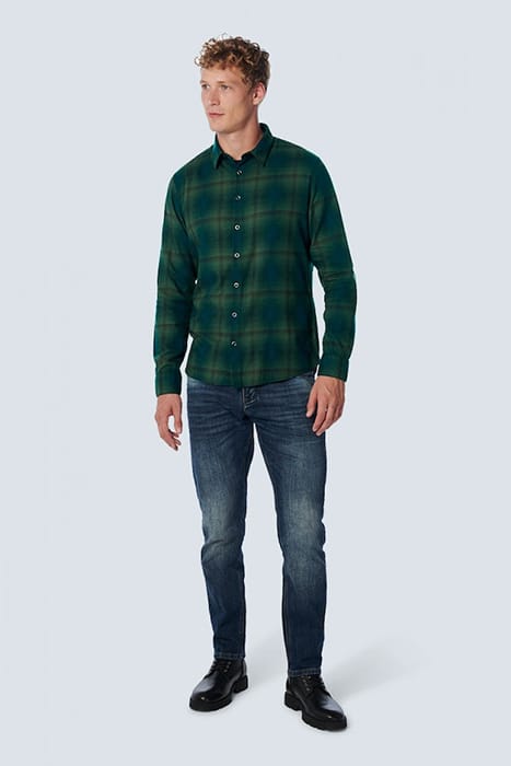 SHIRT CHECK DARK GREEN 3