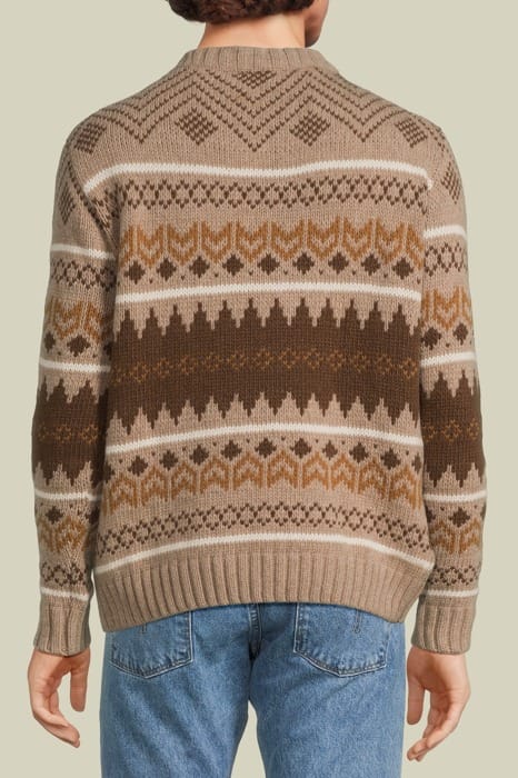 DAVIS 7171 JACQUARD TRICOT BROWN JACQUARD 2