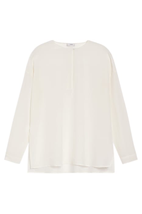 COLLARLESS BLOUSE SHIRTS & BLOUSES IVORY 3