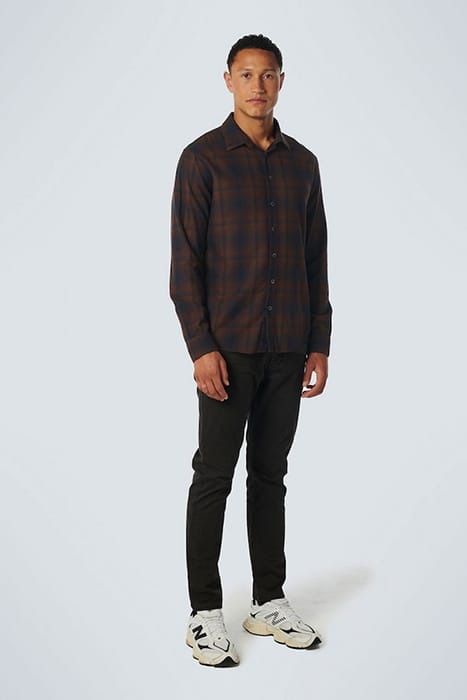 SHIRT CHECK BROWN 3