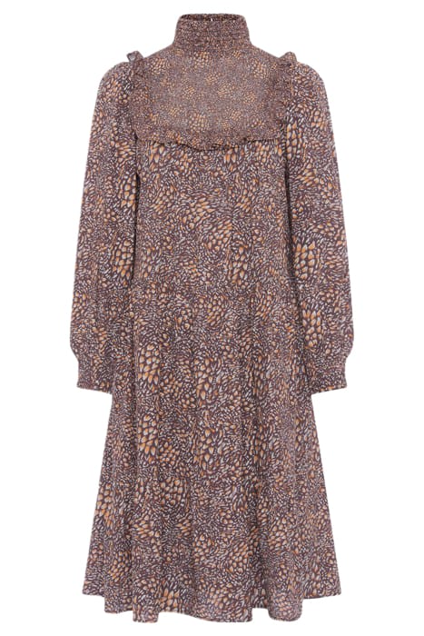 PF FAITH FIL COUPE DRESS BITTER CHOC/SATSUMA 3